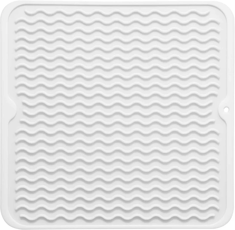 DrySafe Silicone Dish Mat By Euroselle For Heat And Water Protection On Counters