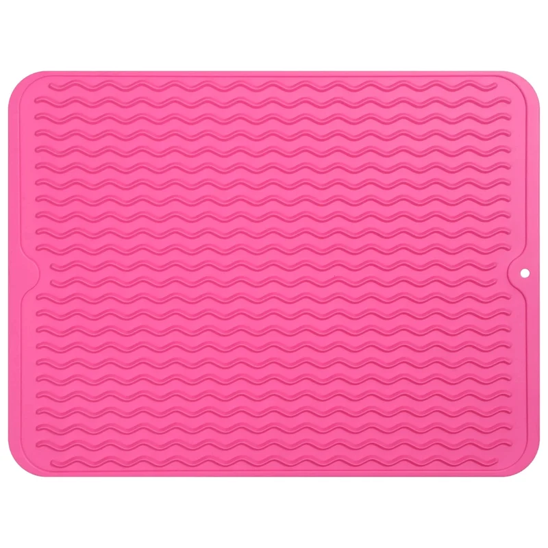 DrySafe Silicone Dish Mat By Euroselle For Heat And Water Protection On Counters