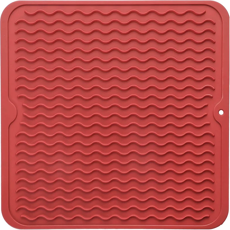 DrySafe Silicone Dish Mat By Euroselle For Heat And Water Protection On Counters