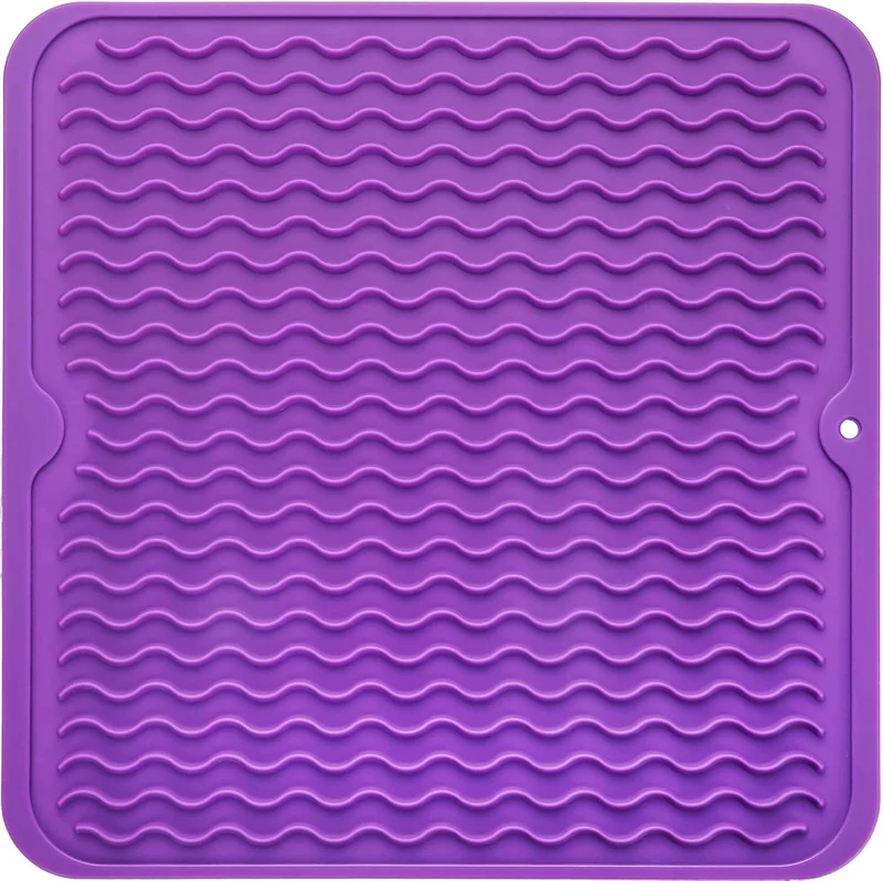 DrySafe Silicone Dish Mat By Euroselle For Heat And Water Protection On Counters