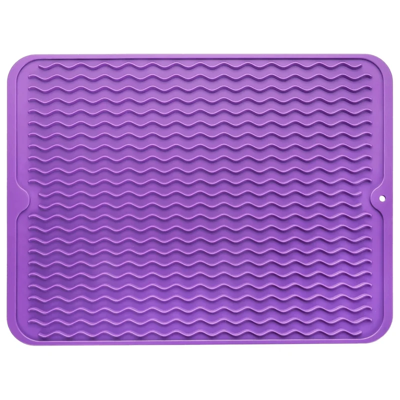 DrySafe Silicone Dish Mat By Euroselle For Heat And Water Protection On Counters