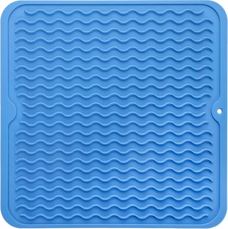DrySafe Silicone Dish Mat By Euroselle For Heat And Water Protection On Counters