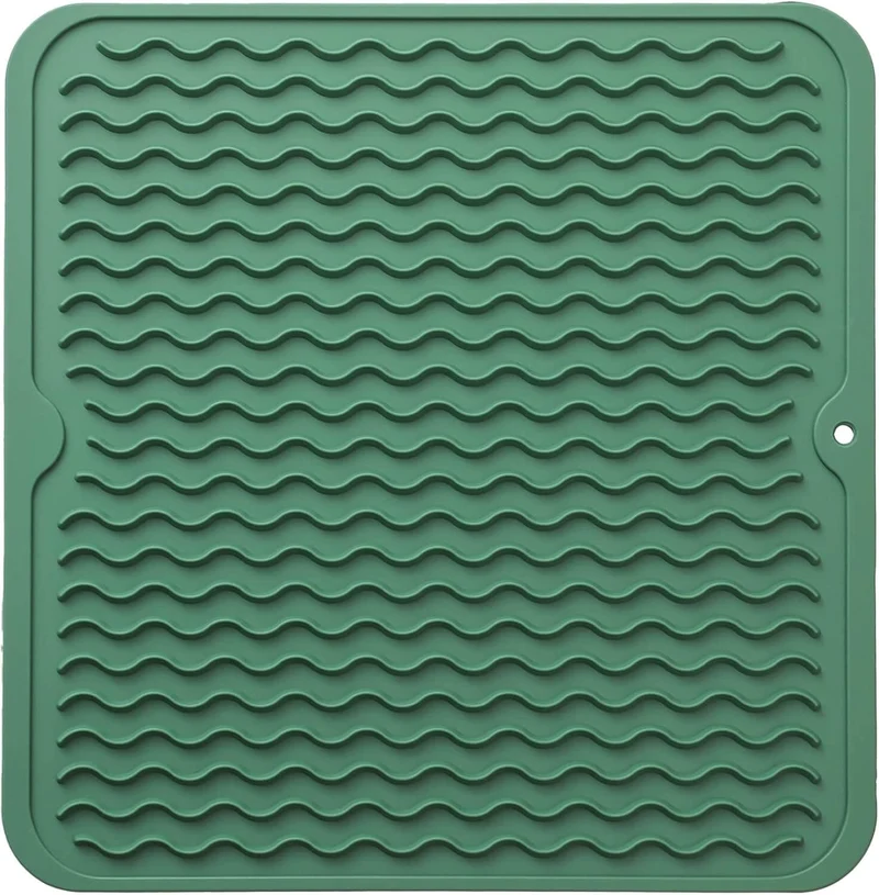 DrySafe Silicone Dish Mat By Euroselle For Heat And Water Protection On Counters