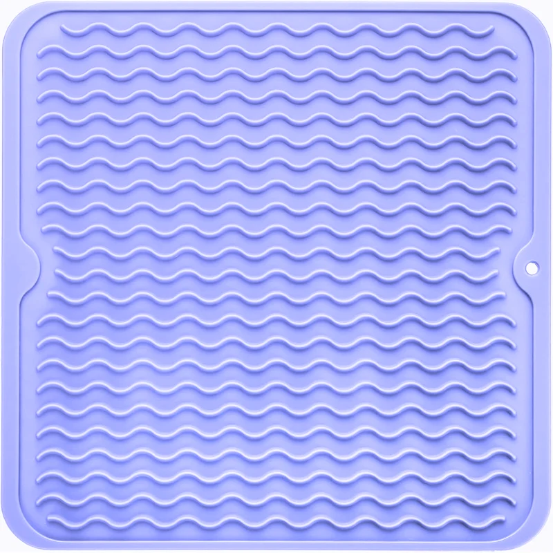 DrySafe Silicone Dish Mat By Euroselle For Heat And Water Protection On Counters