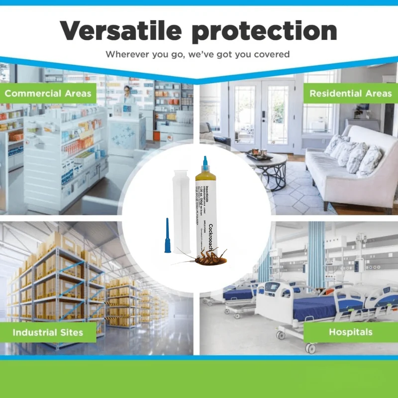 Powerful Indoor Cockroach Gel Bait by Euroselle for Infestations