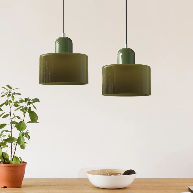 Euroselle Pendant Light With Pink Terracotta Glass Shade E27 Adjustable Cord