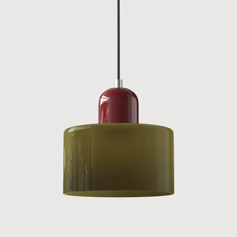 Euroselle Pendant Light With Pink Terracotta Glass Shade E27 Adjustable Cord