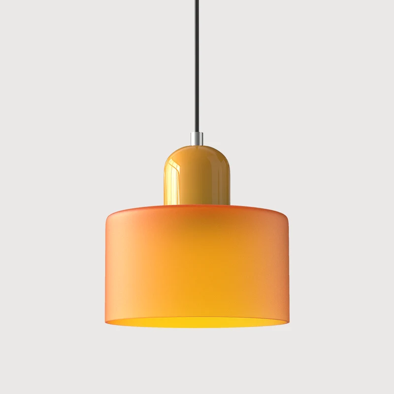 Euroselle Pendant Light With Pink Terracotta Glass Shade E27 Adjustable Cord