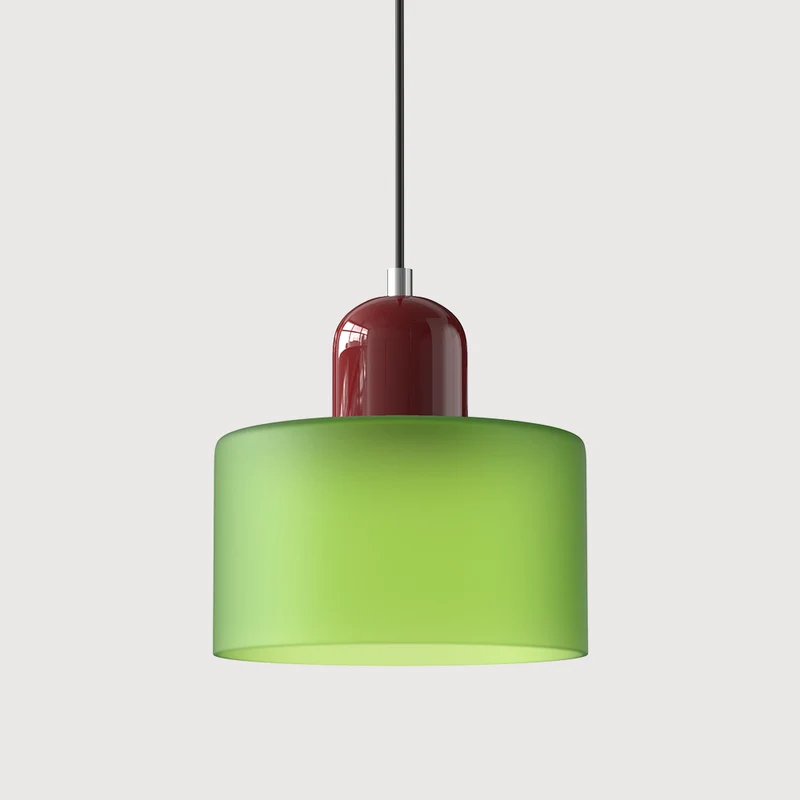 Euroselle Pendant Light With Pink Terracotta Glass Shade E27 Adjustable Cord