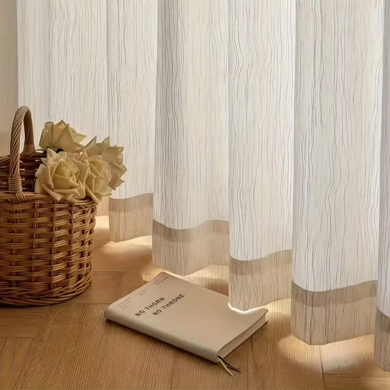 Euroselle Textured Sheer Window Curtains With Light Filtering Grommets