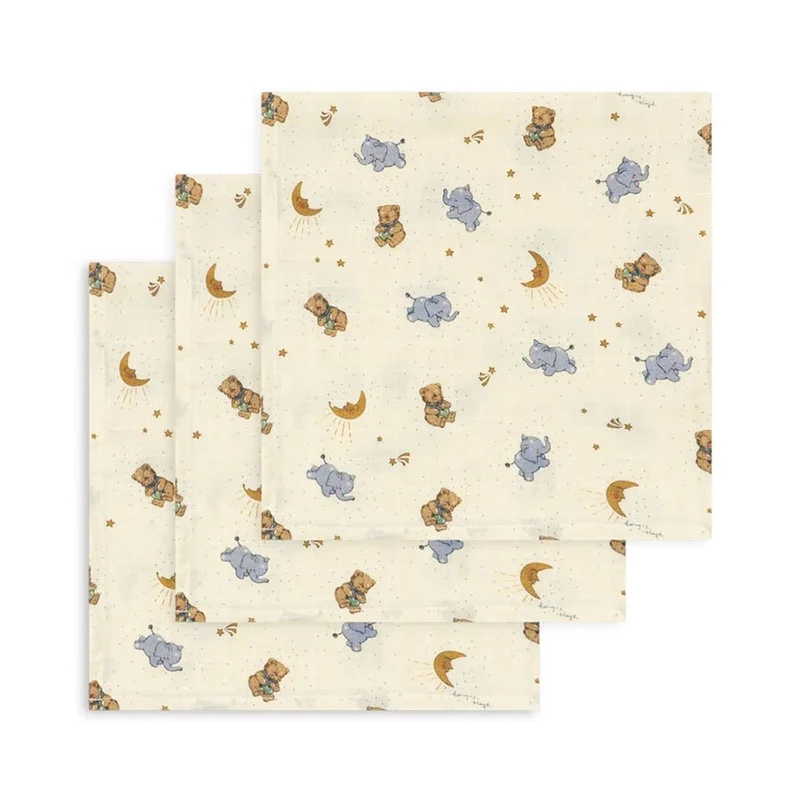 3er-Pack Musselin-Stoffwindeln Cucciolo