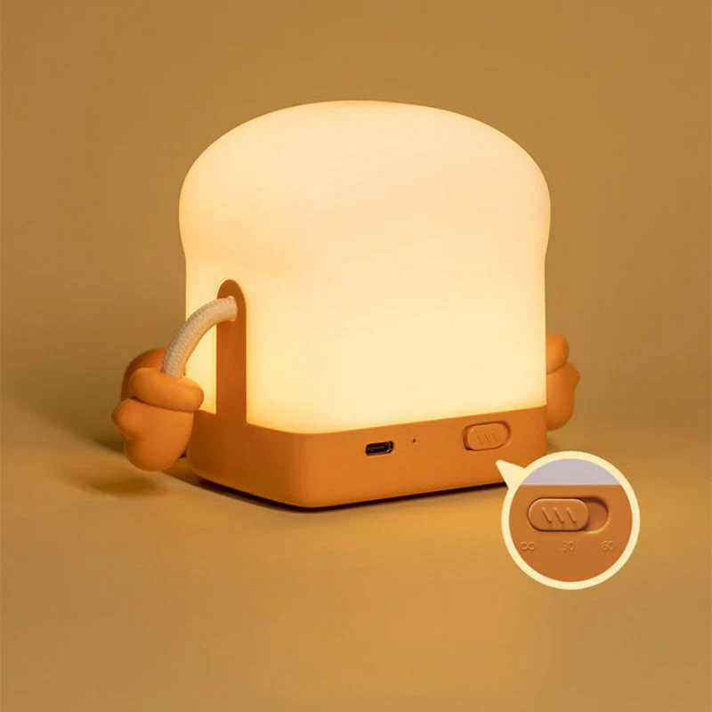 Euroselle Toast Design Night Light Rechargeable USB LED