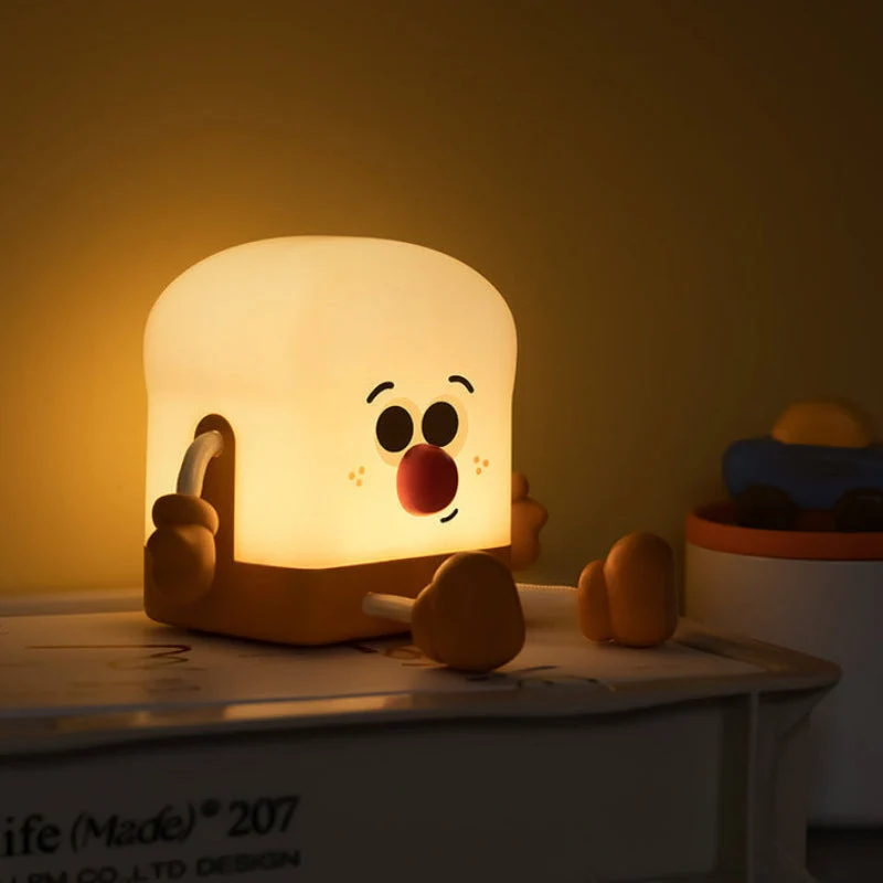 Euroselle Toast Design Night Light Rechargeable USB LED