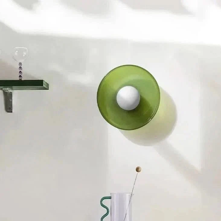 Euroselle Nordic Flush Mount Ceiling Light With Elegant Glass Shade For Soft Modern Ambient Lighting
