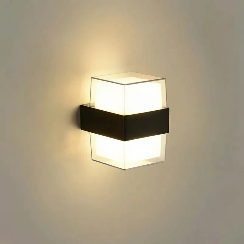 Euroselle Outdoor LED Dual Head Wall Lamp, Weather-Resistant, Wall Mounted