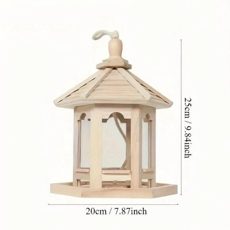 Euroselle Sustainable Wooden Birdhouse With Handmade Water System