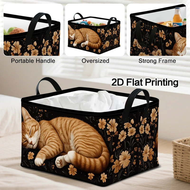 Euroselle Foldable Floral Storage Organizer With Large Capacity
