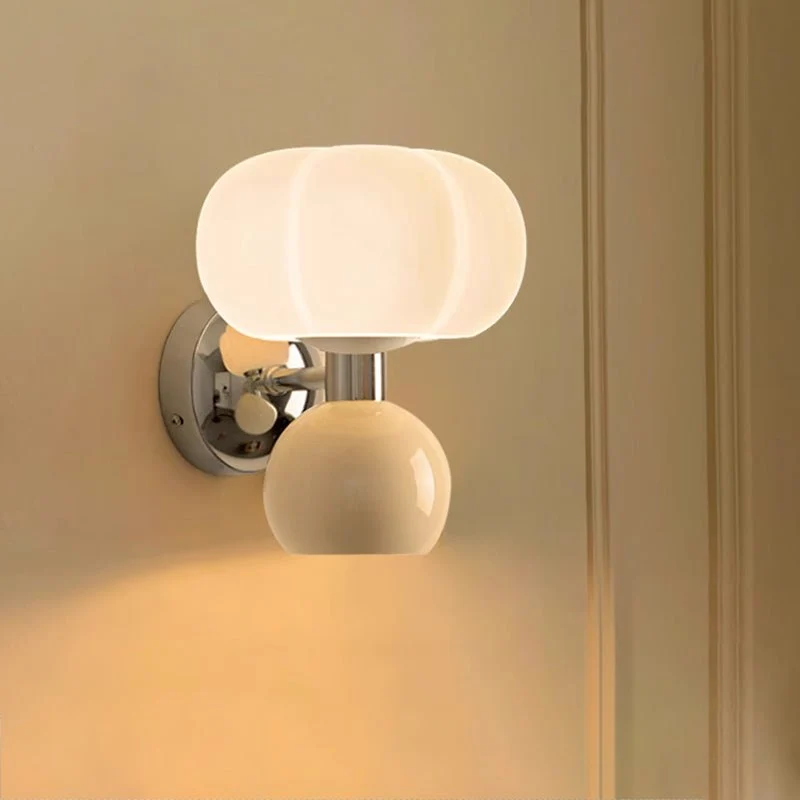 Euroselle Cream Resin Wall Sconce 20x21 Cm G9 Base Indoor Lighting