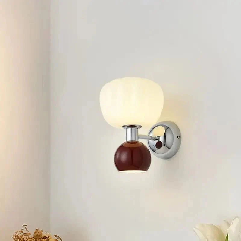 Euroselle Cream Resin Wall Sconce 20x21 Cm G9 Base Indoor Lighting