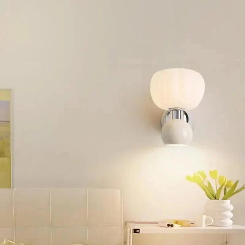 Euroselle Cream Resin Wall Sconce 20x21 Cm G9 Base Indoor Lighting