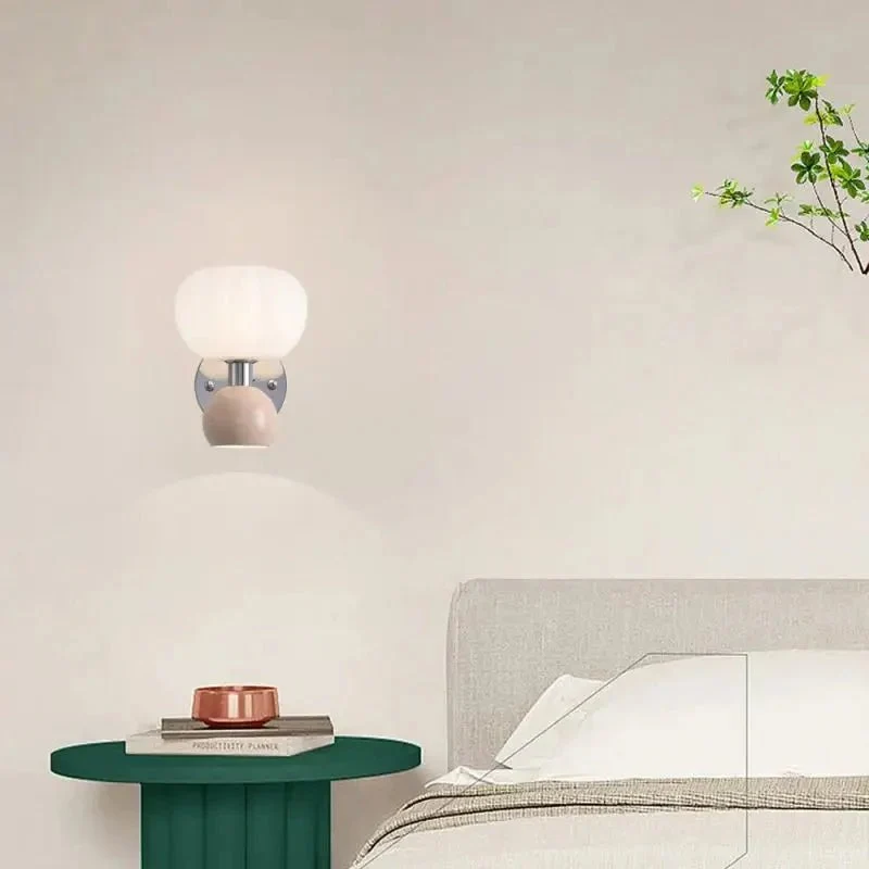 Euroselle Cream Resin Wall Sconce 20x21 Cm G9 Base Indoor Lighting