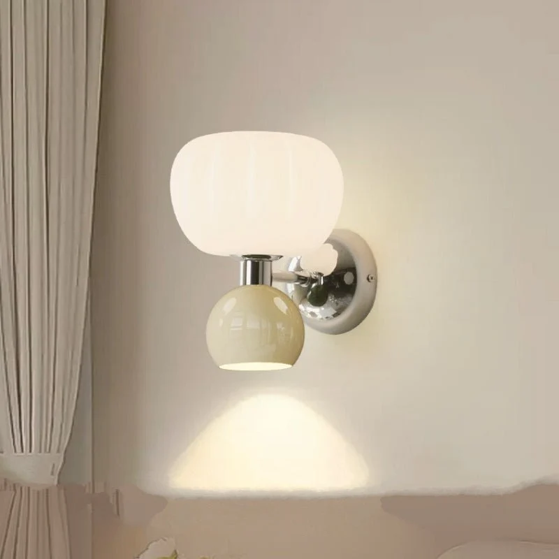 Euroselle Cream Resin Wall Sconce 20x21 Cm G9 Base Indoor Lighting