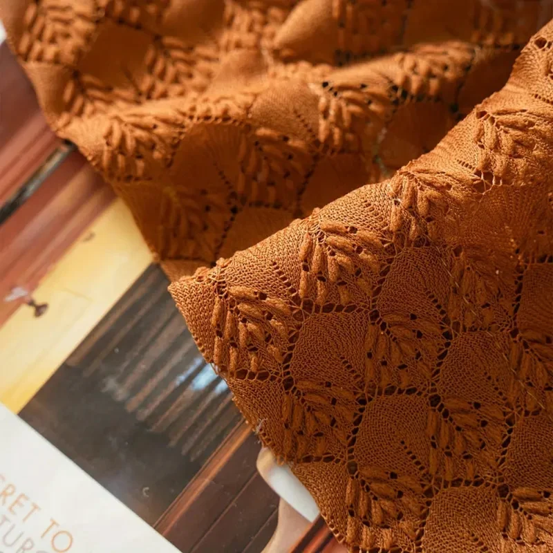 Euroselle Boho Crochet Light Filtering Curtain Panel