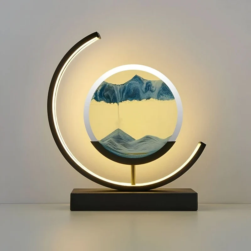 Euroselle Calming Sand Lamp With Gentle Motion And Mood Lighting