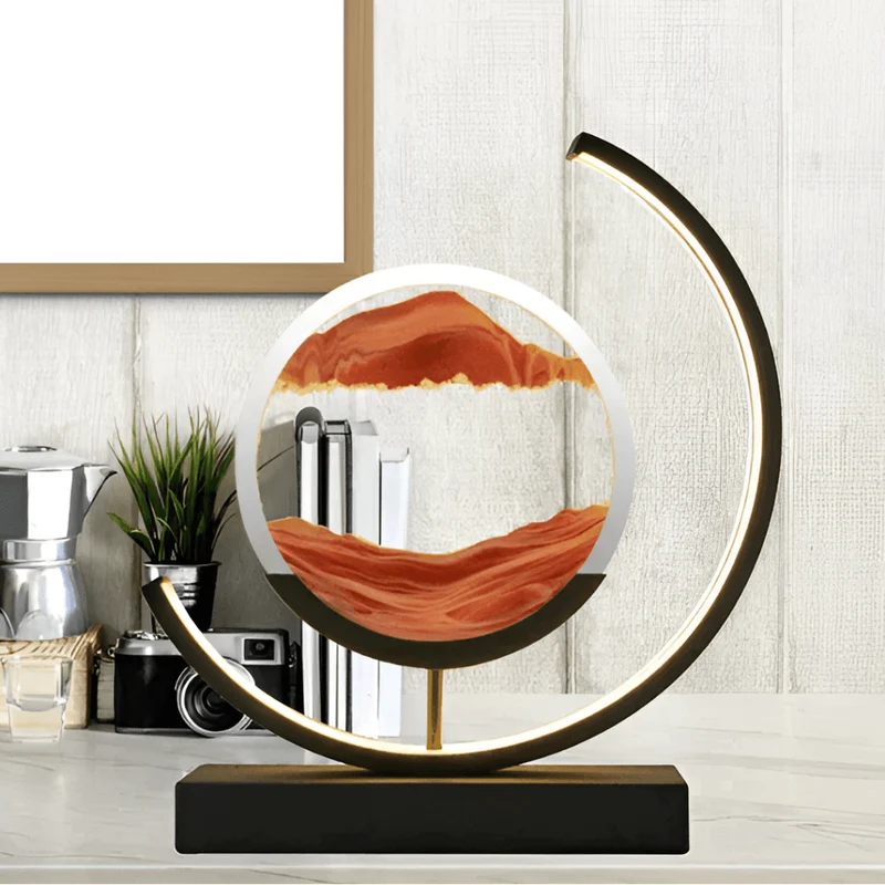 Euroselle Calming Sand Lamp With Gentle Motion And Mood Lighting