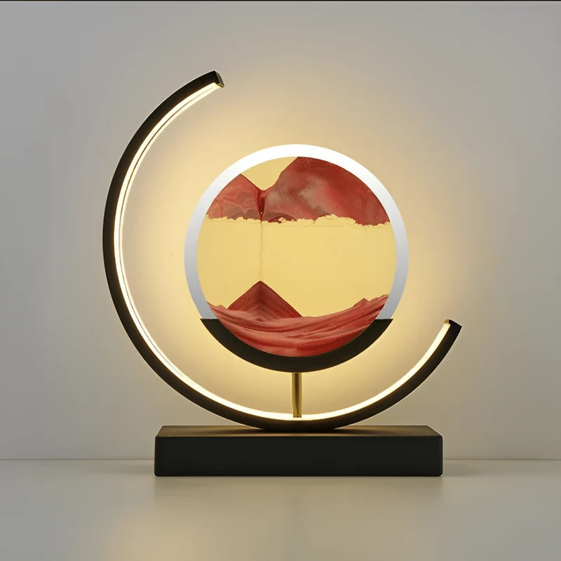Euroselle Dimmable LED Floor Lamp With Flowing Sand Visuals For Relaxing Ambient Atmosphere