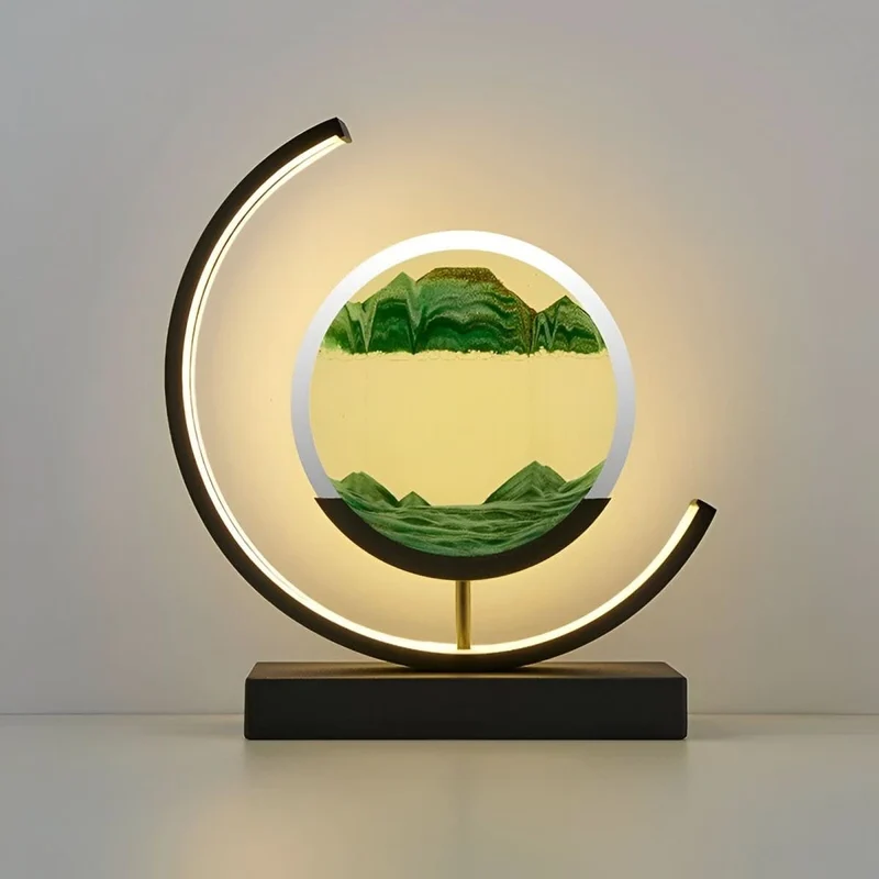 Euroselle Dimmable LED Floor Lamp With Flowing Sand Visuals For Relaxing Ambient Atmosphere