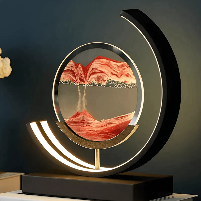 Euroselle Dimmable LED Floor Lamp With Flowing Sand Visuals For Relaxing Ambient Atmosphere