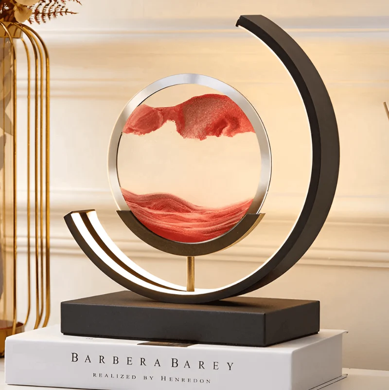 Euroselle Dimmable LED Floor Lamp With Flowing Sand Visuals For Relaxing Ambient Atmosphere