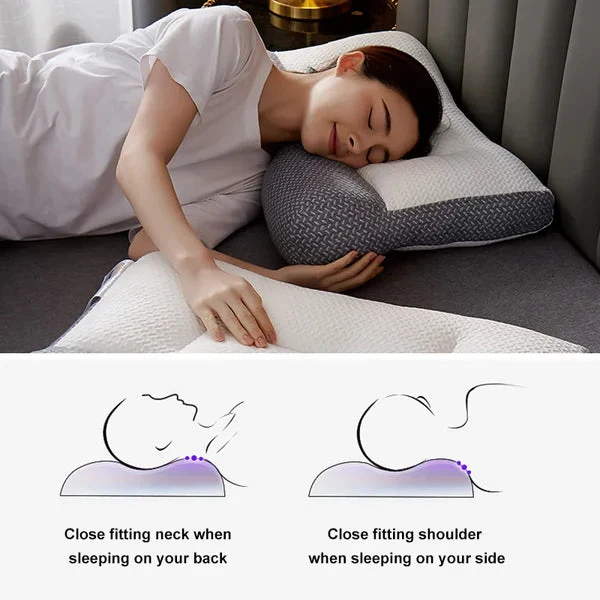 Euroselle Ergonomic Neck Support For Restful Pain-Free Sleep