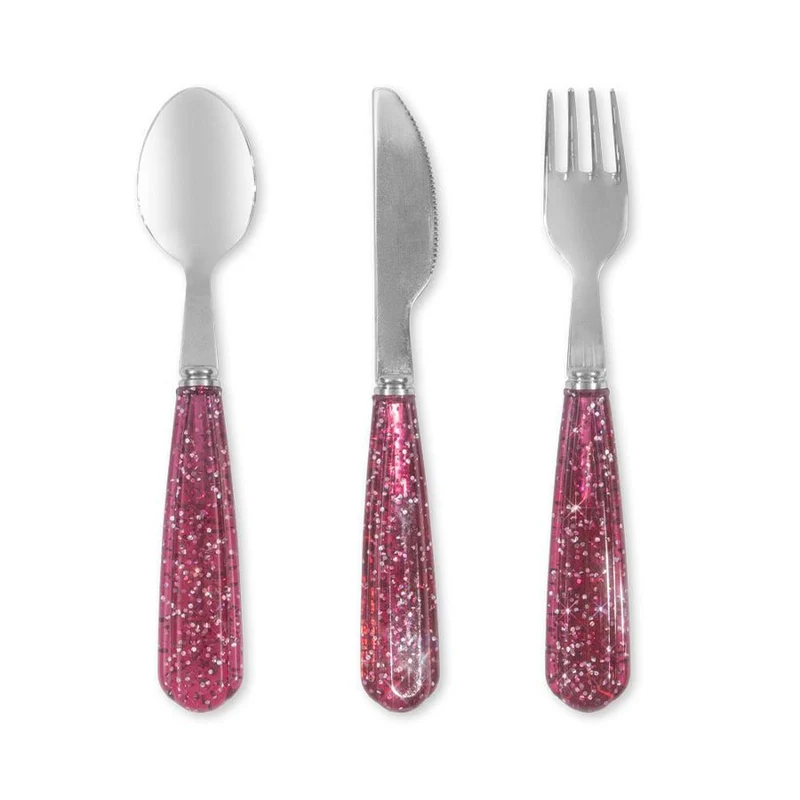 Besteckset mit Glitzer Sparkling Sangria