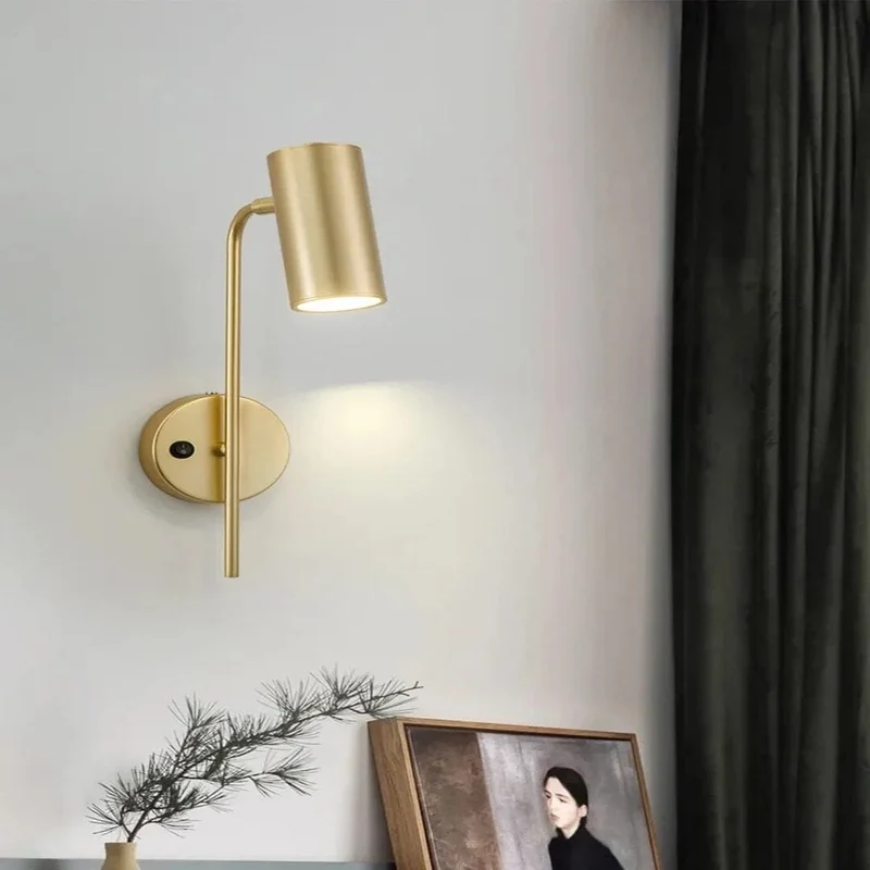 Euroselle LED Wall Sconce With Adjustable 10W Metal Articulating Arm 230V