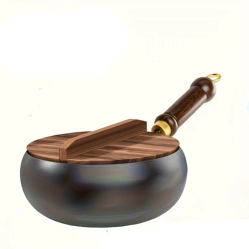Euroselle Heavy-Duty Cast Iron Skillet With Lid For Powerful Heat Retention