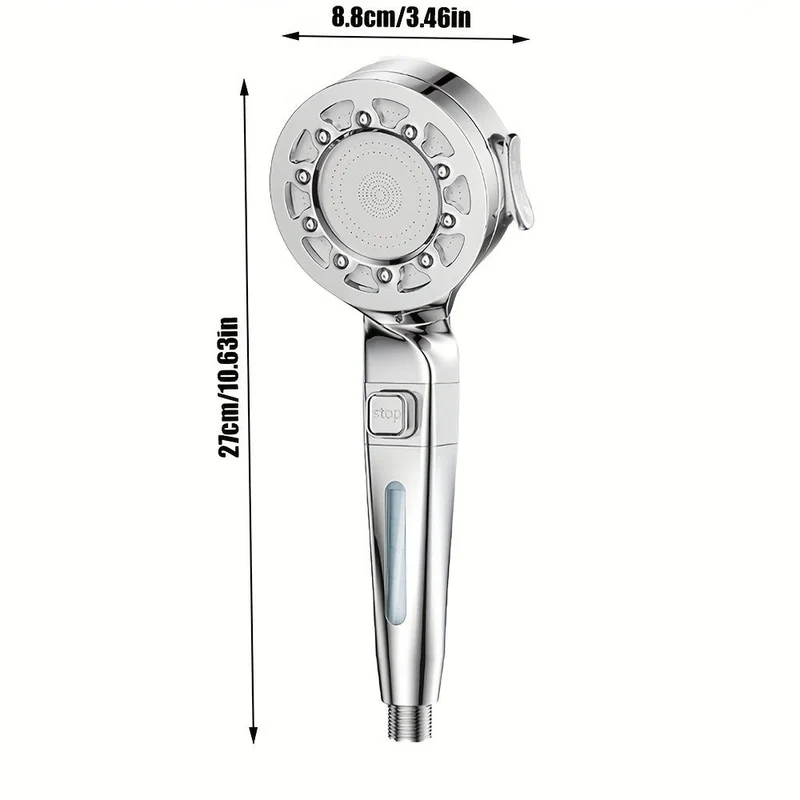 Euroselle Modern Square Rainfall Shower System With Powerful Massage Spray