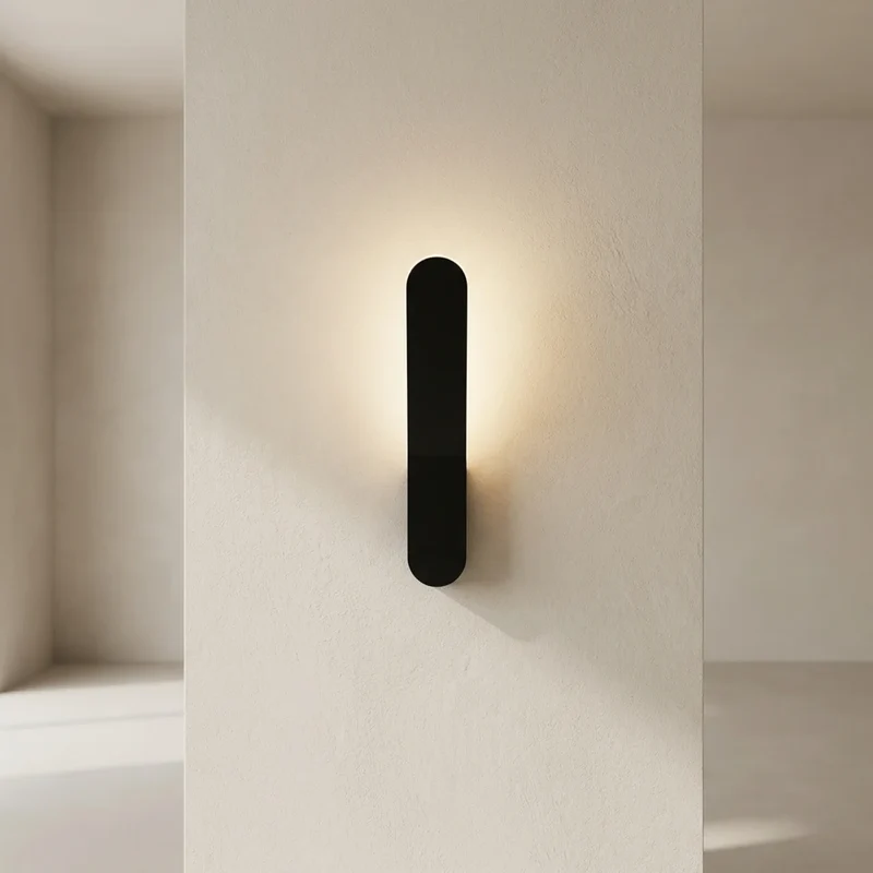 Euroselle Outdoor Wall Light Aluminum LED IP65 Black Facade Lighting