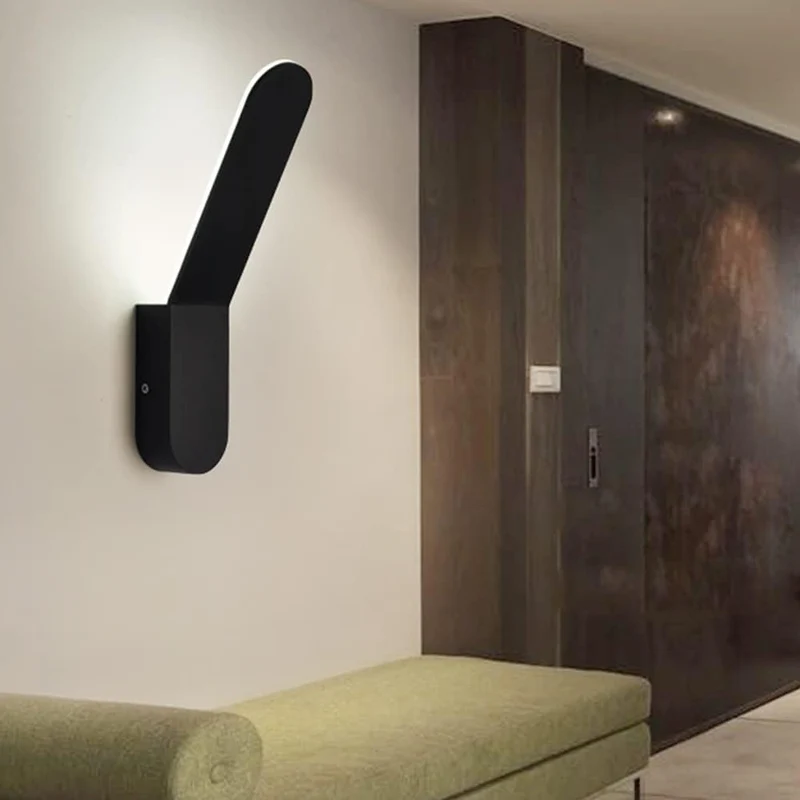 Euroselle Outdoor Wall Light Aluminum LED IP65 Black Facade Lighting