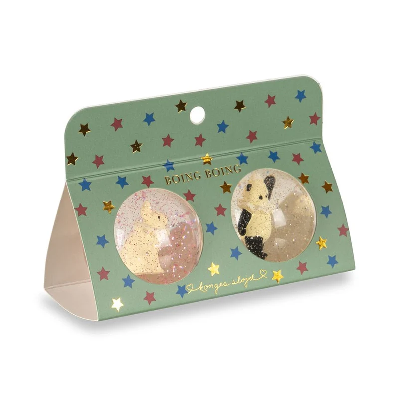 Flummi-Set mit Hase/Panda
