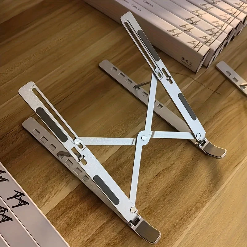 Euroselle Adjustable Aluminum Laptop Stand Foldable Desk Accessory