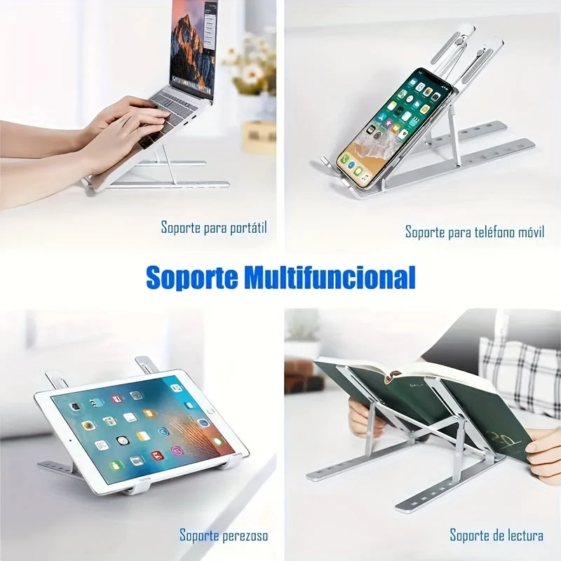 Euroselle Adjustable Aluminum Laptop Stand Foldable Desk Accessory