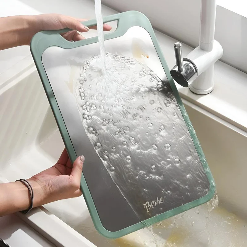 Euroselle Stainless Steel Chopping Board With Garlic Grinder
