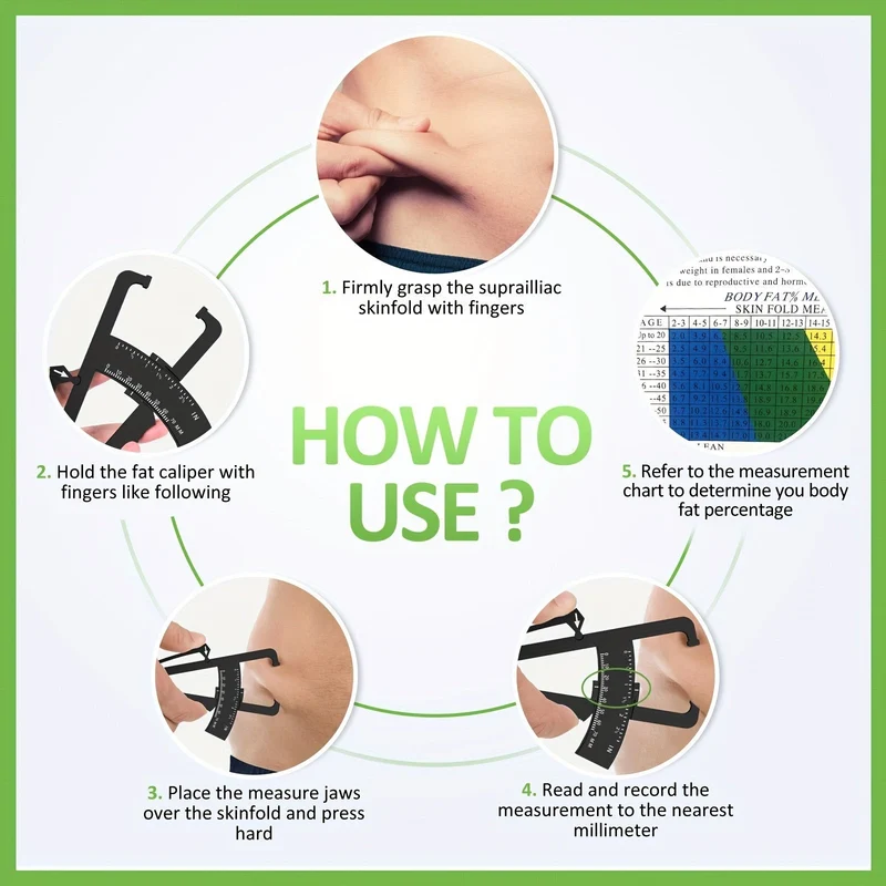Precise Body Fat Measurement Tool For Fitness Progress - Euroselle