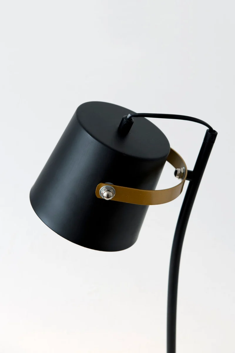 Tischleuchte Esperto mit Schirm Rund 14x20cm Gold