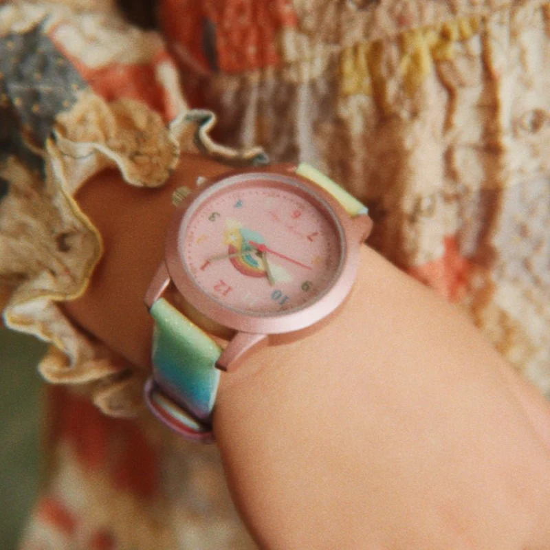 Kinderarmbanduhr Rainbow Glitter
