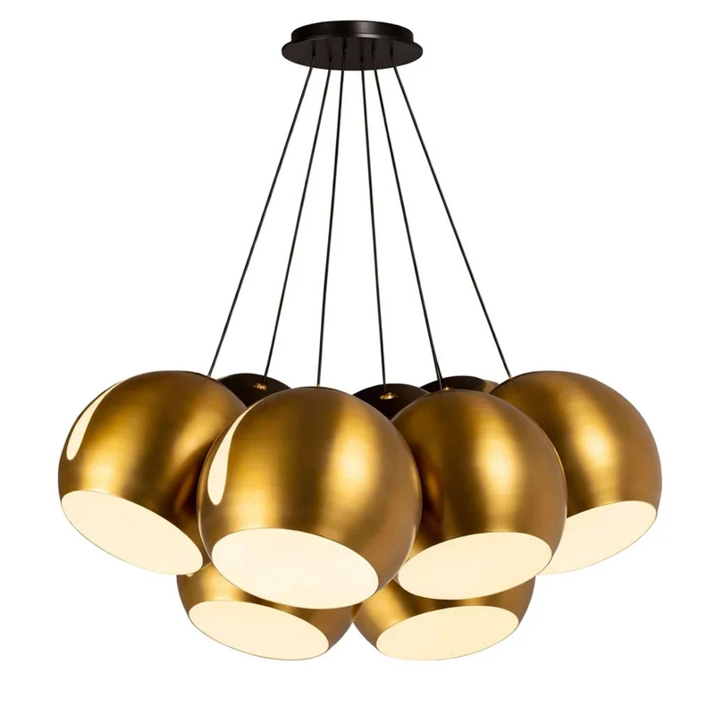 s.luce Ball Cluster Mehrfach-Pendelleuchte 7-flammig 7x30cm