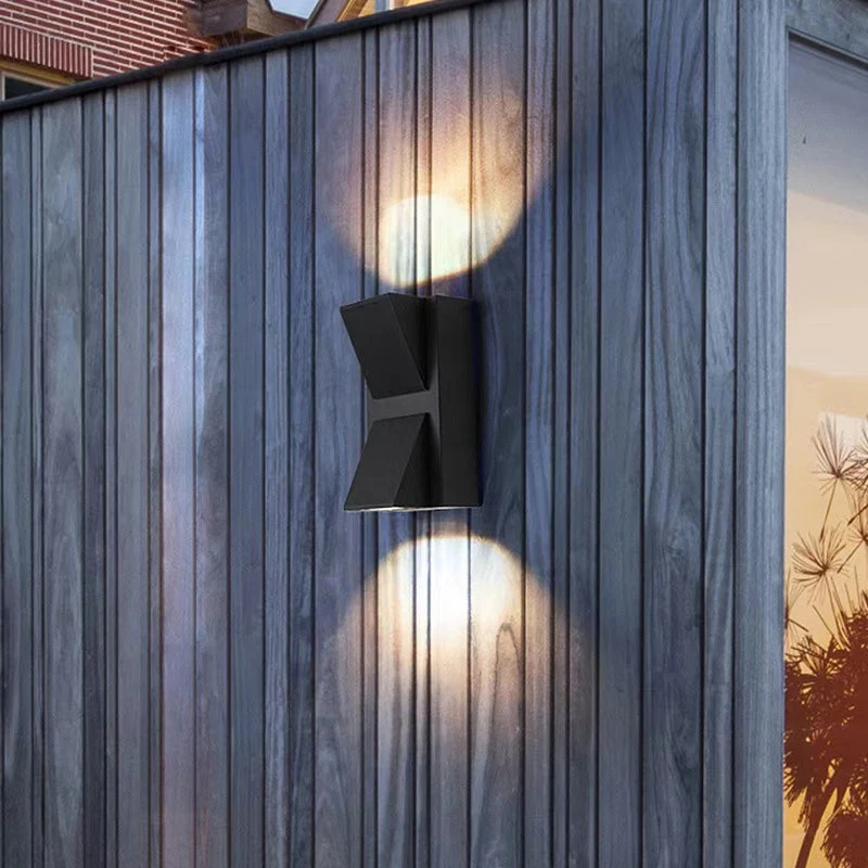 Euroselle Waterproof Aluminum LED Outdoor Wall Lamp for Garden and Patio IP65 Exterior Wall Light