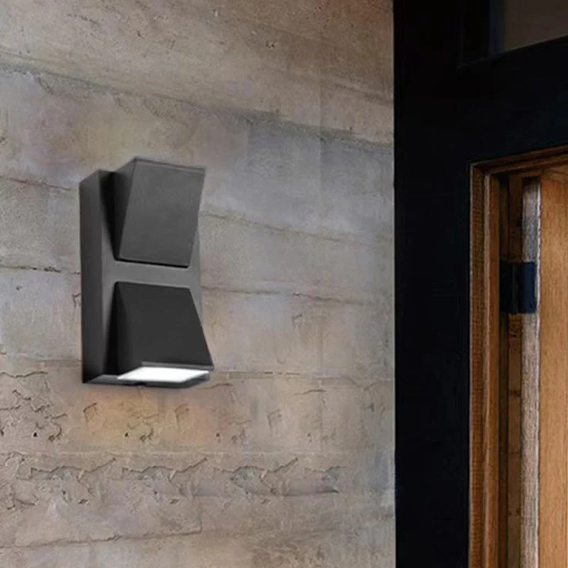 Euroselle Waterproof Aluminum LED Outdoor Wall Lamp for Garden and Patio IP65 Exterior Wall Light